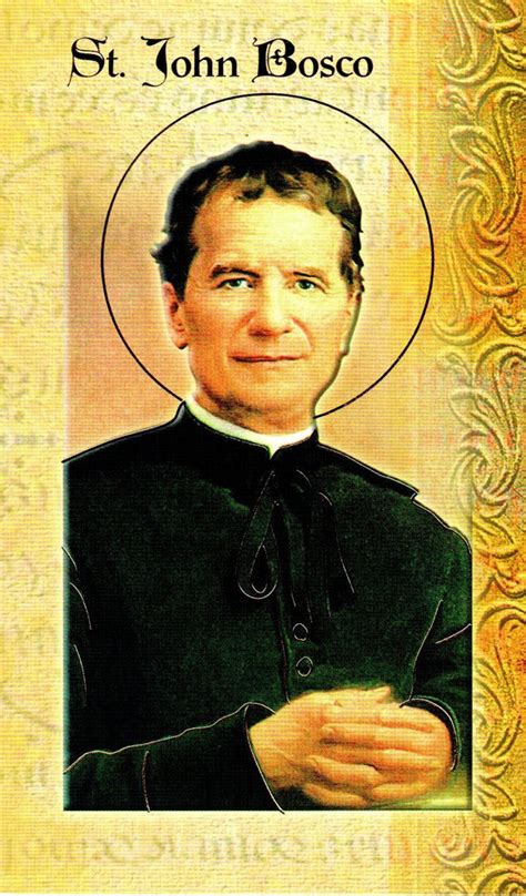 Prayer Card And Biography St John Bosco Cardinal Newman Faith