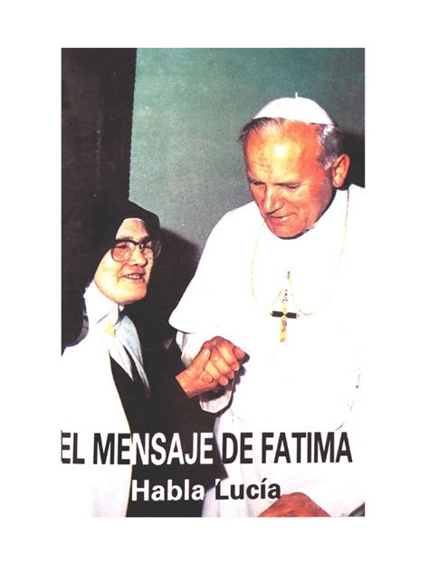 El Mensaje De Fatima Resumen Pdf María Madre De Jesús Oración