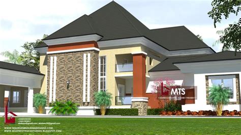 5 Bedroom Bungalow With Pent Floor Rf P5003 House Plans Mansion