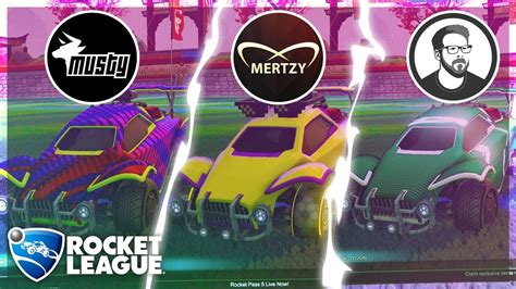 I Recreated The Biggest Rocket League Youtubers Car Designs Ft Musty