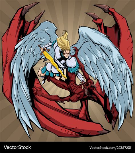 Angel Versus Devil 2 Royalty Free Vector Image