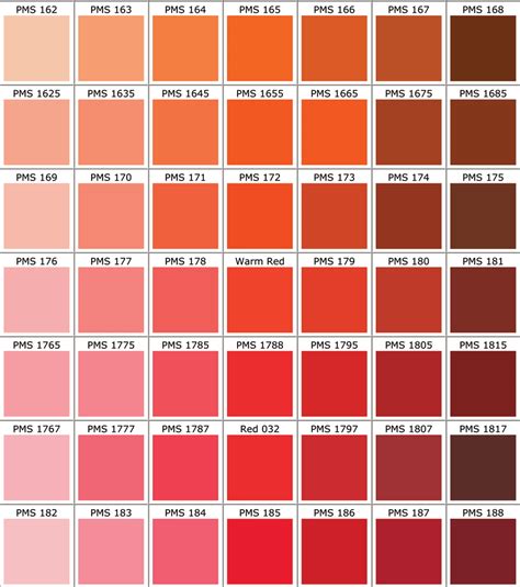 Image Result For Pantone Red Pantone Color Chart Pantone Color Pms