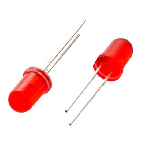 Red Led 5mm Round Wide Angle Diffused Led Light Emitting Diode Bright
