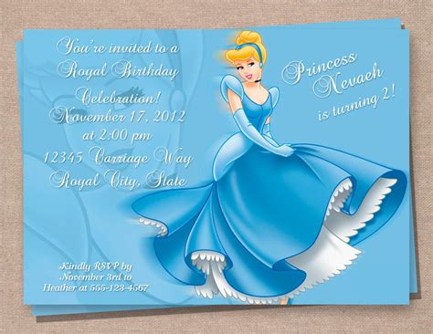 Cinderella Birthday Invitation Magical Invite Ph