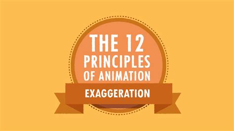 Exaggeration (see what i did there?) in animation is its own principle, but in many ways it can best be explained as how it can be applied to some of the other principles in one of the key things to note is that you can generally exaggerate in your animation a lot more than you think you can. 12 Principles of Animation - 10 Exaggeration - YouTube