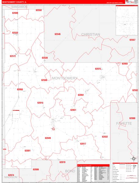 Montgomery County Zip Code Map Map