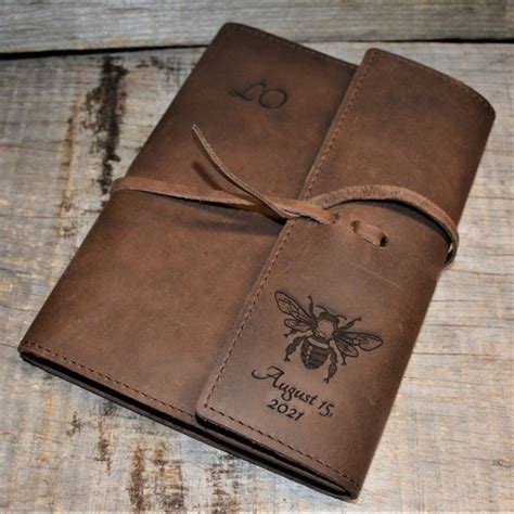 Genuine Leather Journal Refillable Leather Notebook Etsy
