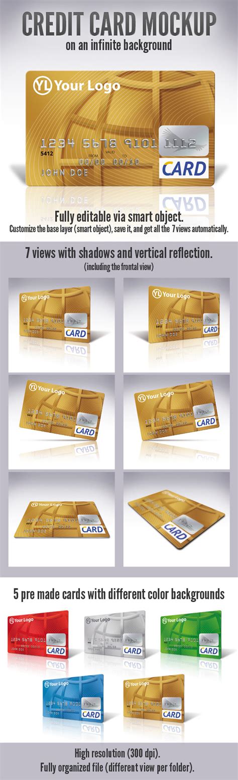 Credit Card Mock Up On Behance
