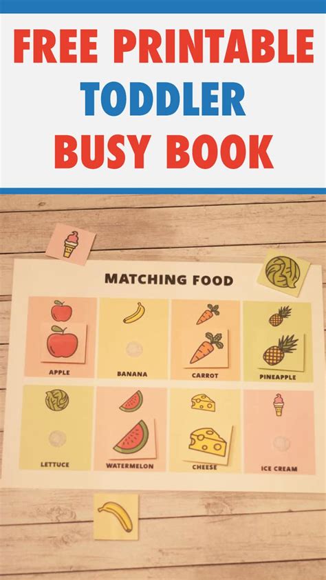 Free Printable Toddler Busy Book In 2020 Busy Book Kids Busy Book