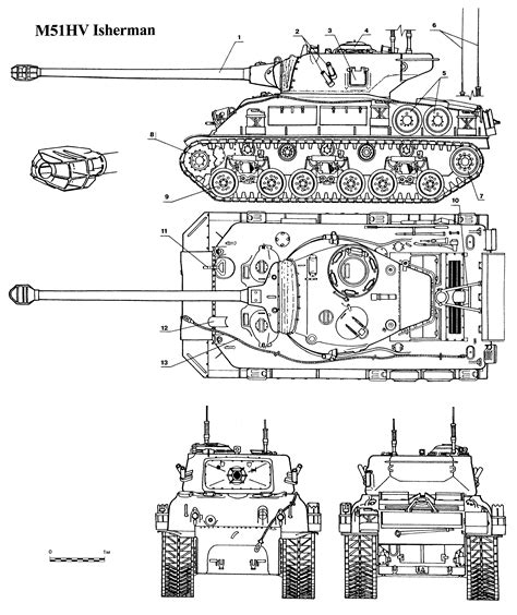 Super Sherman Blueprint Blueprints Tanks Military Technical