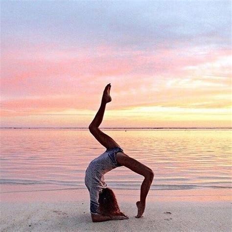 Beautiful Yoga Pose During Sunset 🌞 On We Heart It