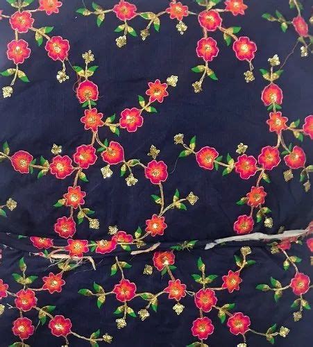 Raw Silk Embroidered Fabrics At Rs 11111meter In Surat Id 3819394973
