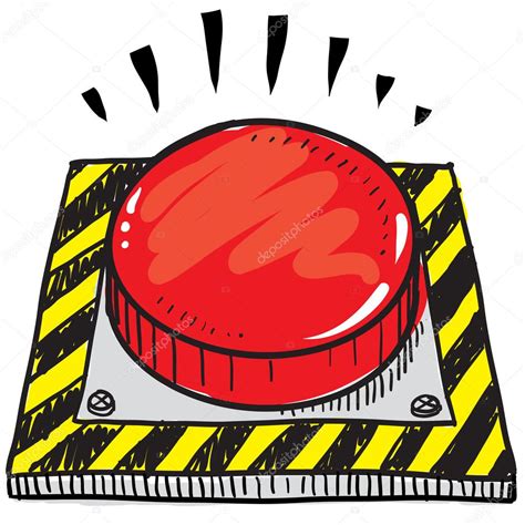 Red Panic Button Sketch Stock Vector Image By ©lhfgraphics 13920612