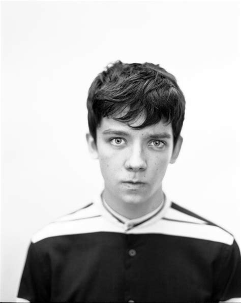 A very young asa butterfield and his father. Asa Butterfield Enters Adulthood - Interview Magazine