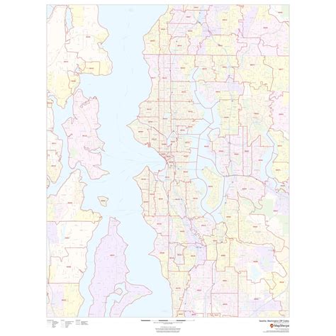 Seattle Downtown Zip Code Map United States Map