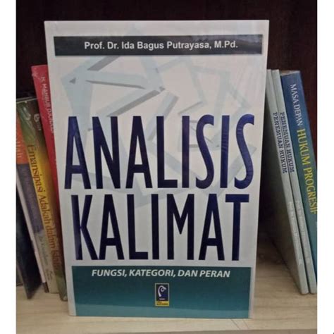 Jual Buku ANALISIS KALIMAT By Ida Bagus Putrayasa Indonesia Shopee