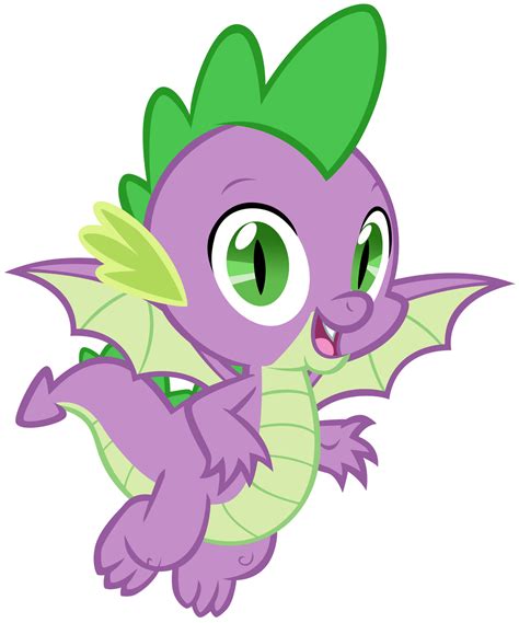 Spike Flying With His New Wings By Andoanimalia On Deviantart
