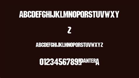 Pantera Font Free Download Free Download Cofonts