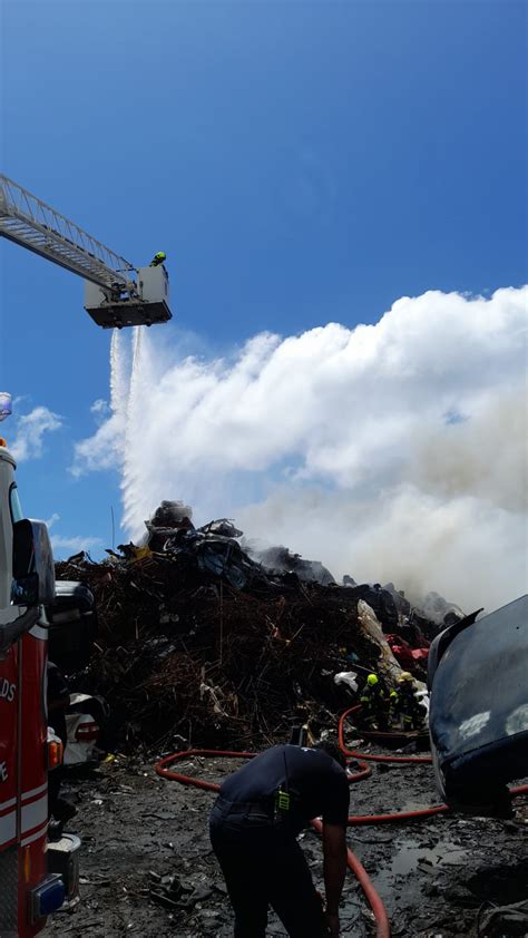 Scrap Metal Landfill Fire Extinguished Cayman Compass