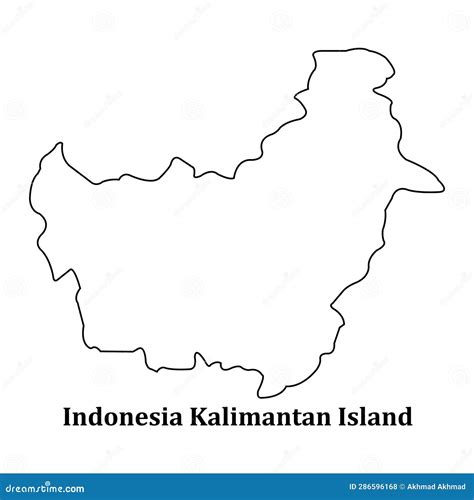 Indonesian Kalimantan Map Icon Stock Vector Illustration Of Division