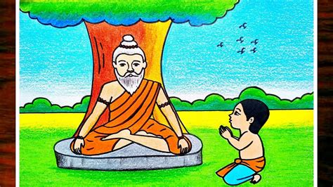 Guru Purnima Special Drawinghow To Draw Guru Purnima Postereasy Drawing For Beginners Step By