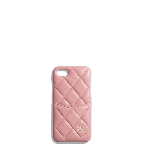 Classic Case For Iphone 7 And 8 Lambskin And Gold Tone Metal Pink