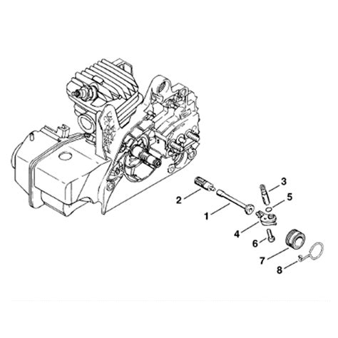 Stihl Ms 250 Chainsaw Ms250 Parts Diagram Oil Pump
