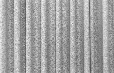 Grey Curtain Texture Pattern Background With Fabric Vintage Style