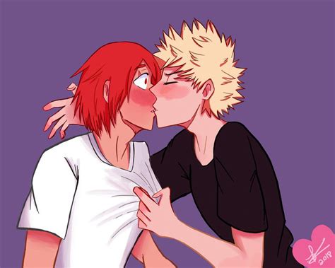 A Surprise Kiss From Bakugou By Ineocentbear101 Deviantart On