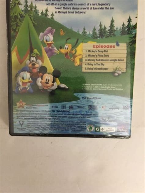Mickey Mouse Clubhouse Mickeys Great Outdoors Dvd Rare Vintage Ship N