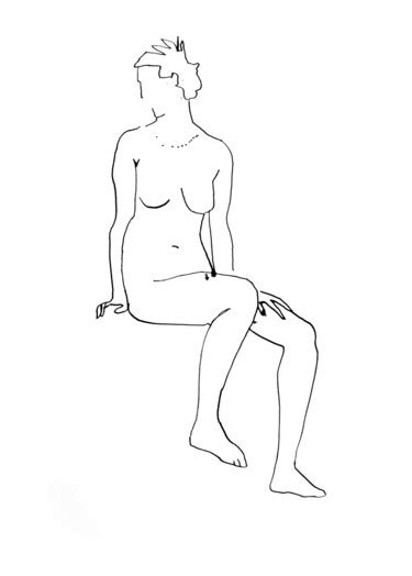 Line Nude Drawing 331 Art For Sale Artmajeur