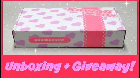 Kawaii Box November 2017 Unboxing Giveaway Youtube