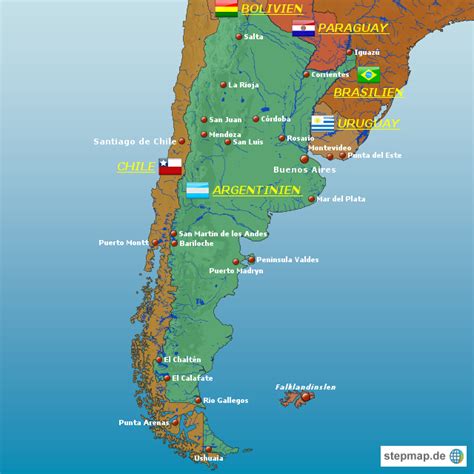 Nachrichten, videos und aktuelle ereignisse rund um argentinien im überblick: Argentinien Karte 01 | Argentinien karte, Argentinien, Bolivien