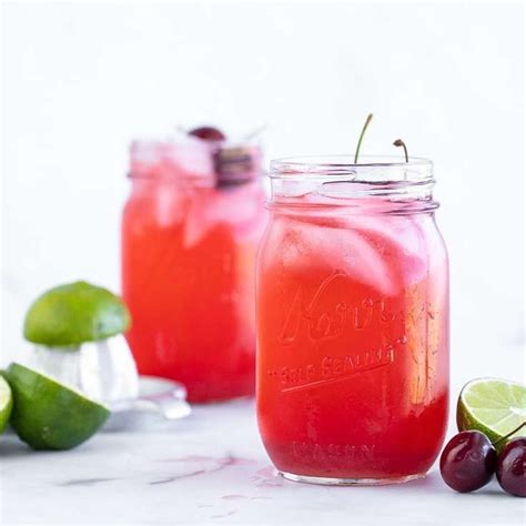 Fresh Cherry Limeade Recipe Refreshing Summer Drink Recipe In 2021