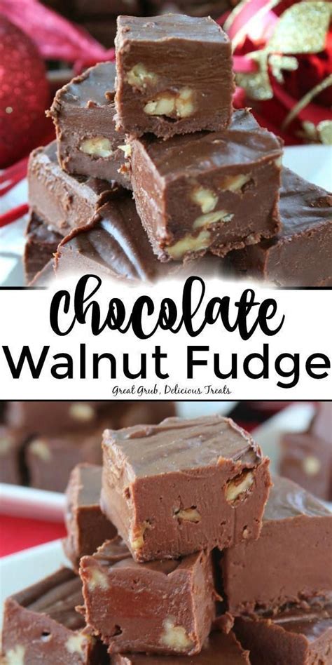 Chocolate Walnut Fudge Is An Easy Fudge Recipe That Is Rich And Creamy