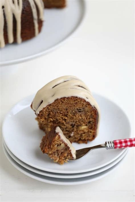 Check out how this happens. delicious-maple-banana-walnut-bundt-recipe-from-createdbydiane | Banana walnut cake, Baking ...