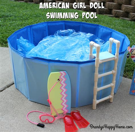 How To Make A Swimming Pool And Ladder For Your American Girl Dolls