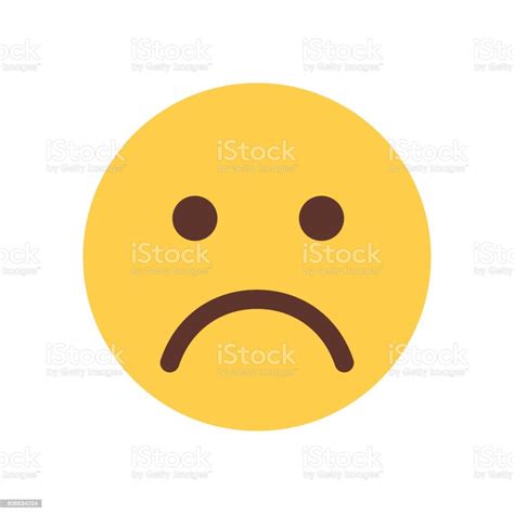 Vetores De Amarelo Cartoon Rosto Triste Chateado Emoji Pessoas Emoção