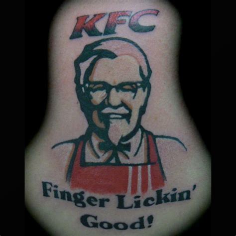 Colonel Sanders Kfc Tattoo By Charlie Baker Tattoos Custom Tattoo