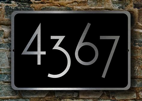 Personalized House Numbers Sign