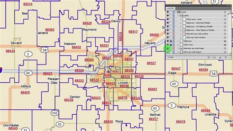 Nebraska Zip Code Map Zip Code Map