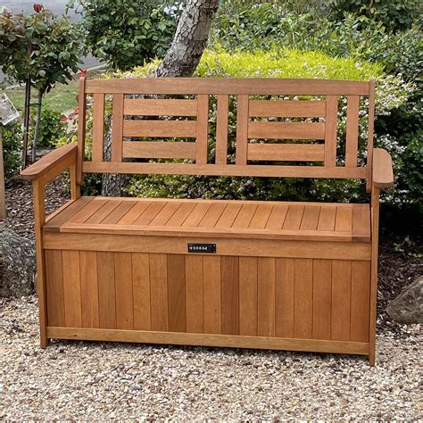 Outdoor Wood Storage Bench Design Image To U