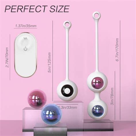 Freezer Remote Controlled Kegel Ball Exercises Set White Sex Toys And Adult Novelties Adult