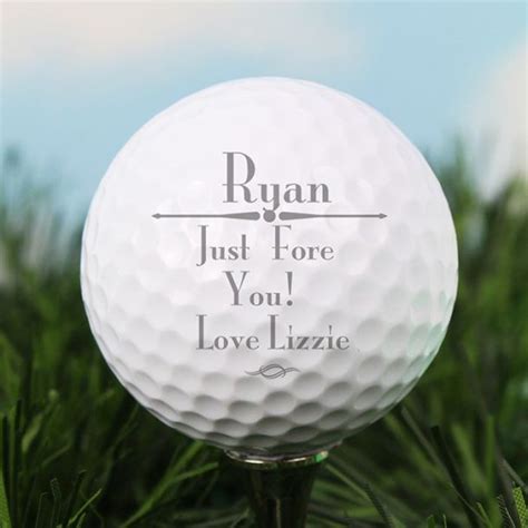 Personalised Any Message Golf Ball Love My Ts