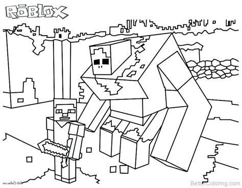 Pin by inga nast on spalvinimas in 2019 minecraft coloring. Roblox Coloring Pages at GetDrawings | Free download