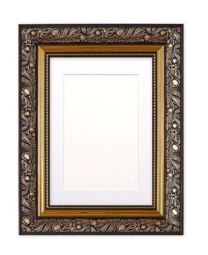 Ornate Swept Antique Style Pictureframe Photoframe Frame With Mount