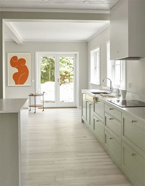 Amm Blog A Wide Open Kitchen In Pistachio Green Nordic Style Kitchen