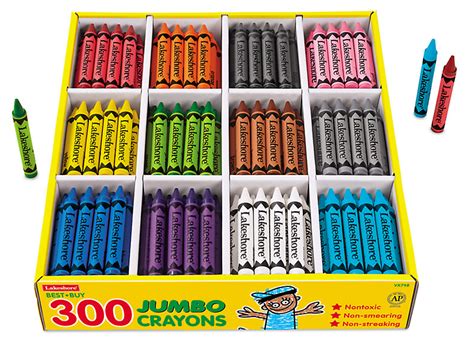Best Buy Jumbo Crayons 12 Color Box At Lakeshore Learning