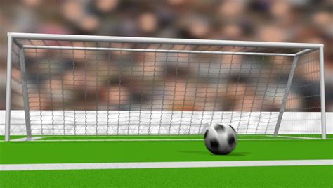 Soccer Goal Hd Computer Animation Of A Soccer Ball Scoring A Perfect