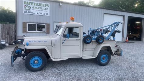 Jeep For Sale 1948 Willys Pickup Rescue Wrecker Tow Truck Old School
